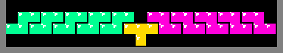 image of showing a row of S and Z Tetris pieces