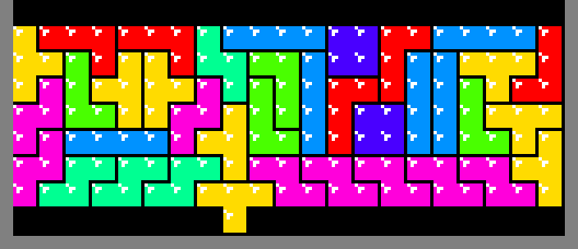 image of showing patterns of Tetris pieces #8