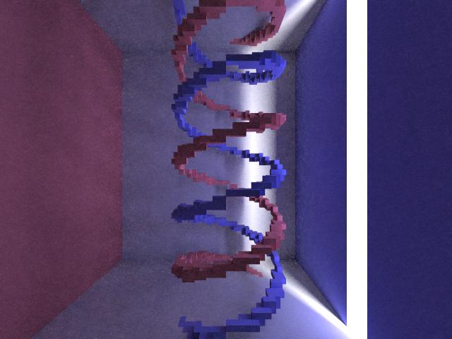 artificial image the background double helix