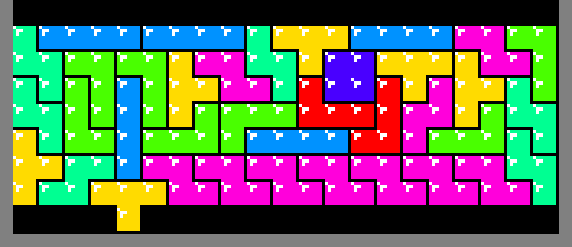 image of showing patterns of Tetris pieces #7